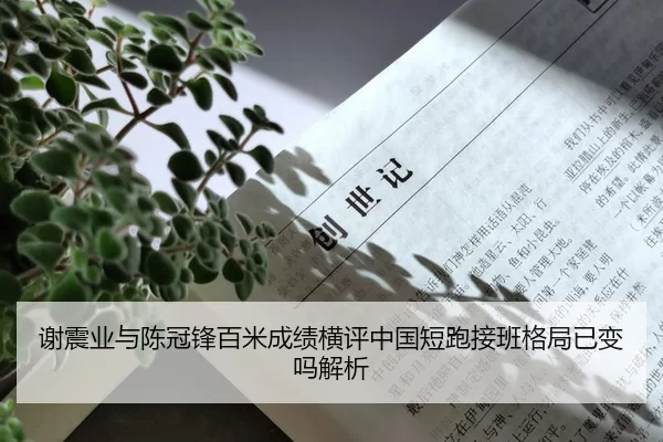 谢震业与陈冠锋百米成绩横评中国短跑接班格局已变吗解析